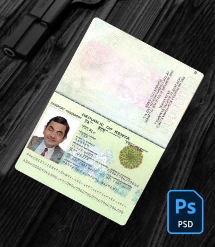 Kenya passport (2011-2019) PSD